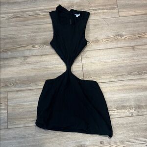 Le Lis Black Asymmetrical Dress